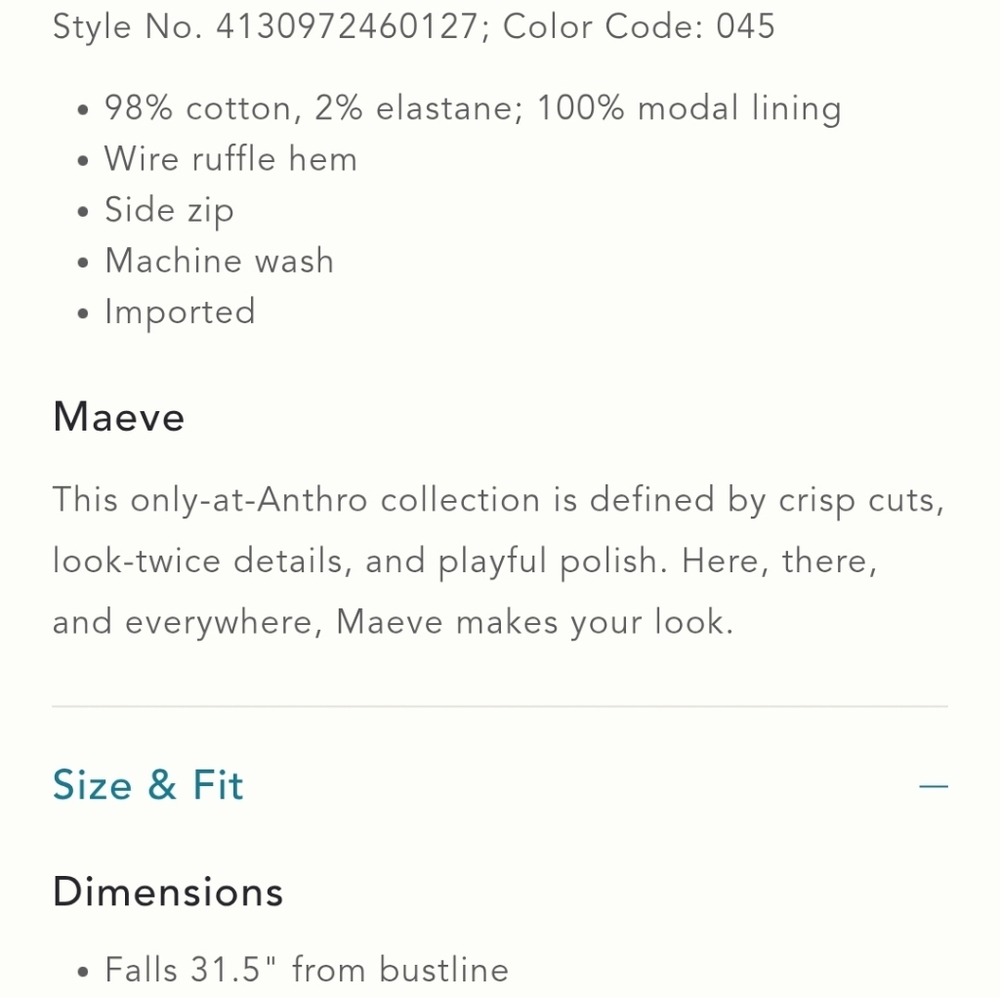 NWT Maeve Strapless Ruffle Mini Dress - Picture 4 of 8